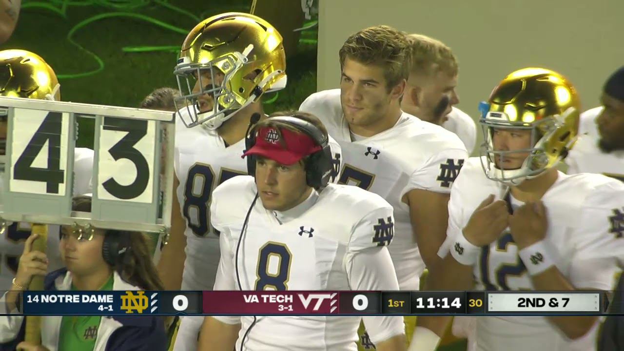 NCAAF 2021   Week 06   09 10 2021   14 Notre Dame Fighting Irish @ Virginia Tech Hokies