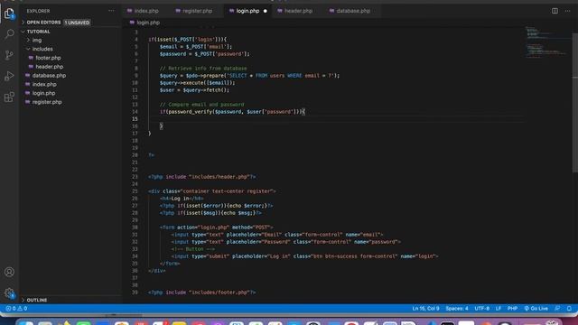 Log in system in PHP PDO [Part 2] смотреть онлайн