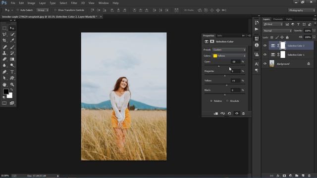 Summer Photoshop Color Effect - Photoshop Tutorial смотреть онлайн