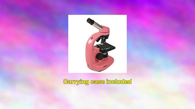 Levenhuk 50l Ng Rose Microscope monocular 401280x bright color case with experiment смотреть онлайн
