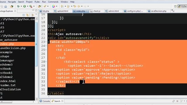 Ajax autosave selection without submit button смотреть онлайн