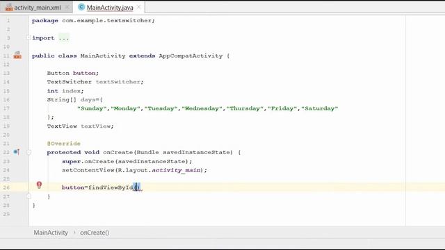 TextSwitcher with Animation in Android Studio | How To Implement TextSwitcher in Android Studio смотреть онлайн