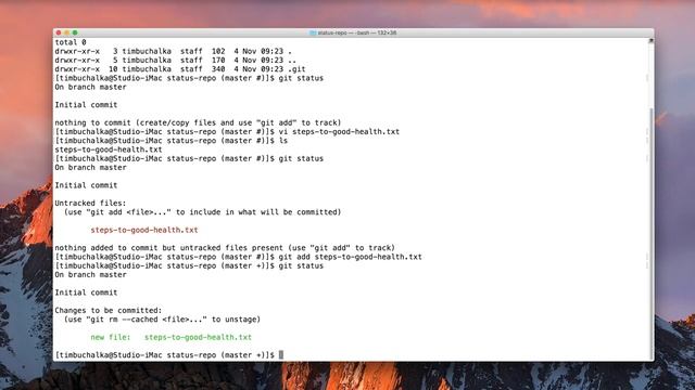Github Beginners Tutorial - How to Check Git Repository Status смотреть онлайн