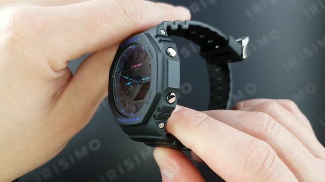 CASIO G-SHOCK ORIGINAL GA-2100VB-1AER VIRTUAL BLUE SERIES | IRISIMO смотреть онлайн