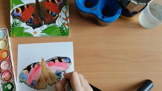 Бабочка Павлиний глаз. #Рисование_для_всех смотреть онлайн