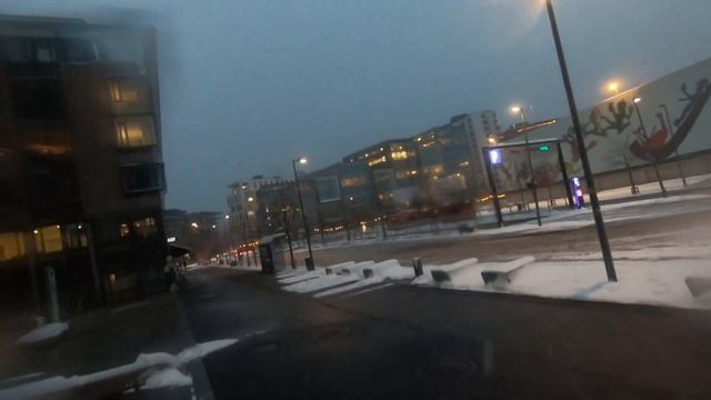 Virtual POV Running tour of Oslo in the snow! Aker Brygge, Royal Palace, Akershus Fortress смотреть онлайн