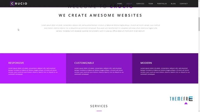 Crucio - Responsive One Page WordPress Theme Marvyn Arthur смотреть онлайн