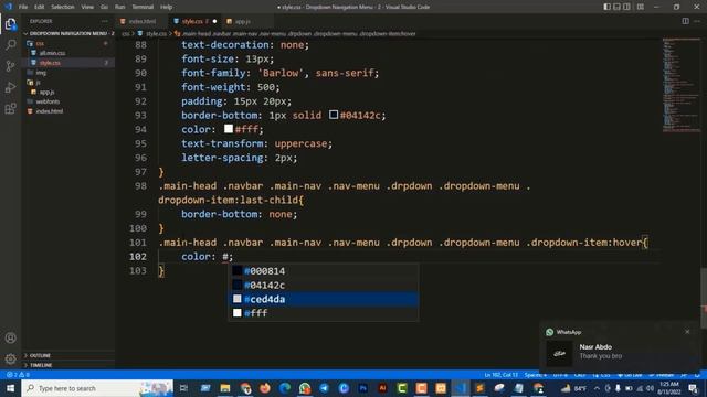 How to create Dropdown Menu using HTML CSS and JavaScript || Dropdown Navigation Bar Tutorial смотреть онлайн