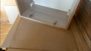 крепление мебельной петли и установка фасада