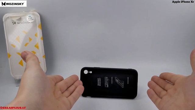 Wozinsky kickstand case black color Apple IPhone XR dėklas-case-чехол смотреть онлайн