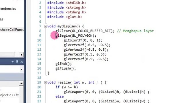 OpenGL(6) Program Reshape Callback Func смотреть онлайн