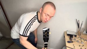 Установка локовых колков Kluson Revolution на Gibson Les Paul Traditional / Kluson Locking Tuners