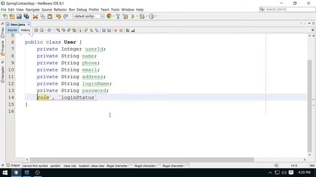9 - Spring MVC - Project Work - Create Domain Class, POJO(Contact App)- By eZeon смотреть онлайн