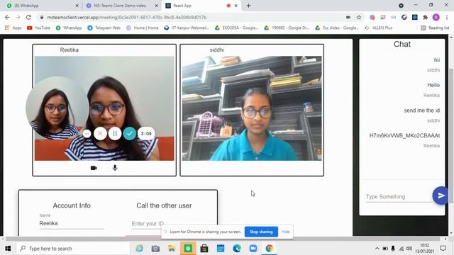 MS Teams Clone Live Demo смотреть онлайн