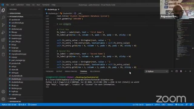 Python class, Loops смотреть онлайн