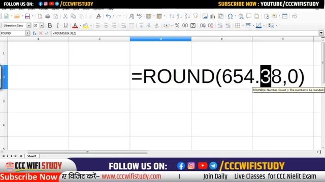Libre office Calc/Excel formula class | ccc exam 2021 | gsgyan247 смотреть онлайн