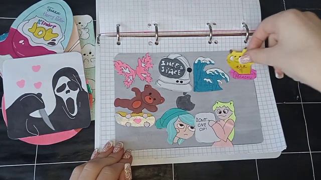 3D наклейки на телефон ✨ЧТО ВНУТРИ?! опять блёстки?! ✨распаковка бумажных сюрпризов🌸 смотреть онлайн