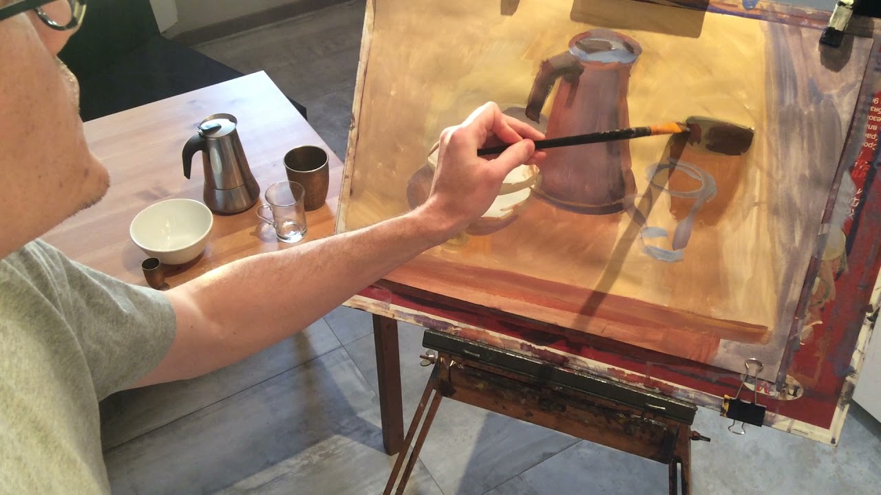 Видеоурок по живописи для старших классов. Часть 2. Ахметов. ГБУДО г. Москвы «Краснопресненская ДХШ»