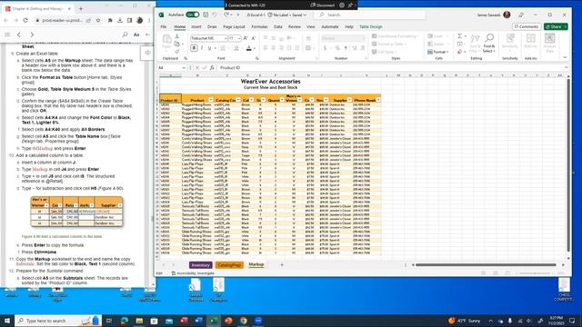 CS 121 Guided Project Excel 4-1 смотреть онлайн