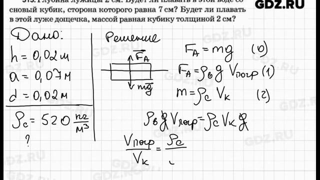 № 513 - Физика 7-9 класс Пёрышкин сборник задач смотреть онлайн