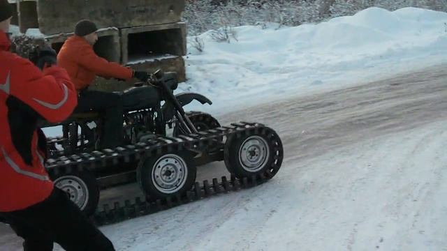 Мотоцикл на гусеницах. смотреть онлайн