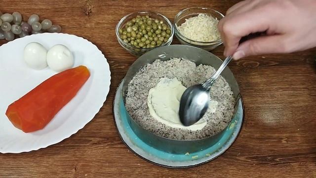 Вкуснейший салат Анти мимоза. На любой праздник. смотреть онлайн
