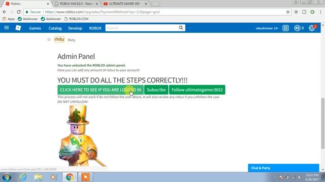 HOW TO HACK ROBLOX TO GET ROBUX!! смотреть онлайн