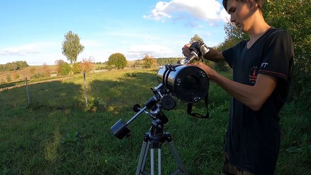 Телескоп Sky Watcher. Смотрим на Луну, Солнце, Сатурн, Юпитер смотреть онлайн