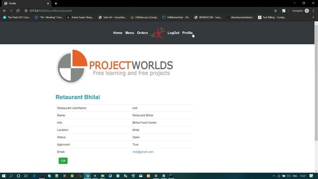 Python Django Online Food ordering System смотреть онлайн