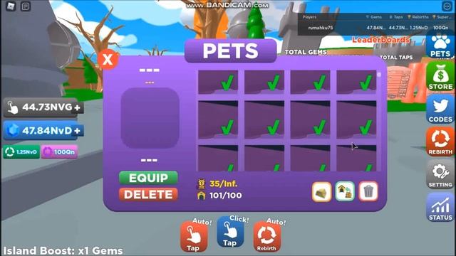 * NEW CODES PETS * x10 Rebirths! Tapping Horror ROBLOX смотреть онлайн