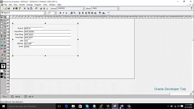 Create a basic form using database block wizard in oracle form developer смотреть онлайн
