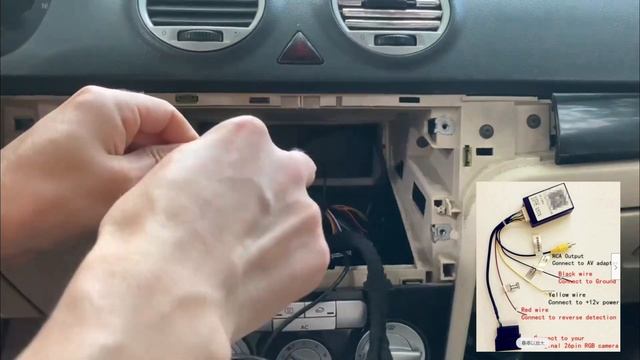 How RGB to AV Cable connect to original RGB back camera -SCUMAXCON YX2216 смотреть онлайн