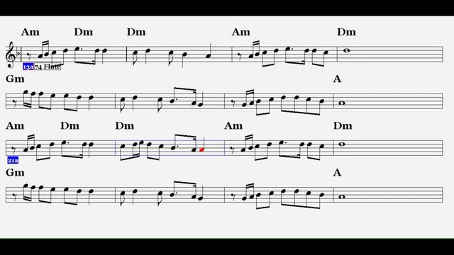 BU NE DÜNYA KARDEŞİM--A--(Play Along)--:Guitar,Keyboard,Flute,Violin,Melodica,Recorder. смотреть онлайн