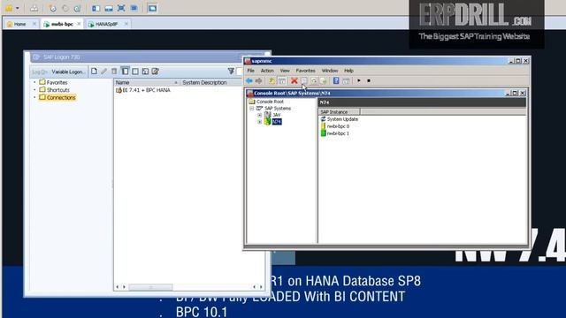 Netweaver BW 7.4SR1 with HANA SP8.1 and BO 4.1 SP4 смотреть онлайн