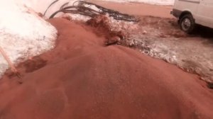 очень горячий песок для отогрева