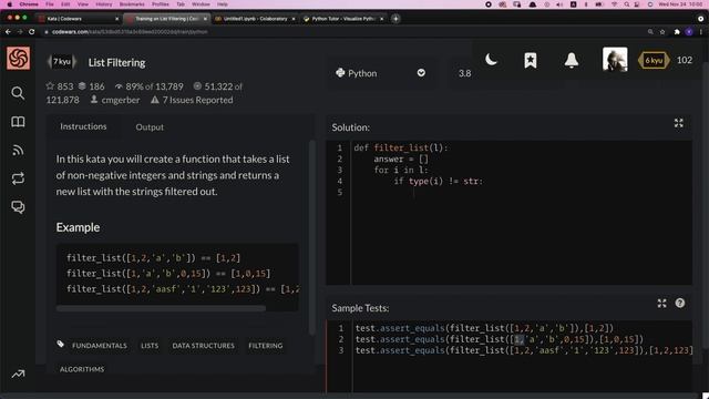 List Filtering | codewars 日本語でしゃべりながらカタカタ смотреть онлайн