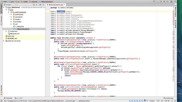 Beginning Nukkit Plugin Development for MCPE in JAVA смотреть онлайн