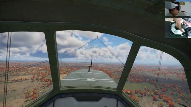 Бой на советском штурмовике Ил-2 (1942) в симуляторном режиме, War Thunder. смотреть онлайн