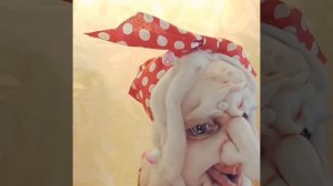 НЕРЕАЛЬНАЯ БАБА ЯГА из капрона #shorts Куклы из капрона и синтепоне. Сказка оживает