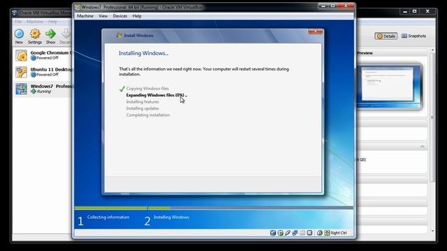 Installing Windows 7 Pro 64 bit into VirtualBox.mov смотреть онлайн
