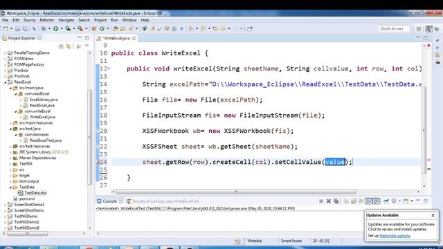 Selenium WebDriver | Part66 | How to Write Data into Excel Sheet using Selenium Webdriver |ApachePO смотреть онлайн