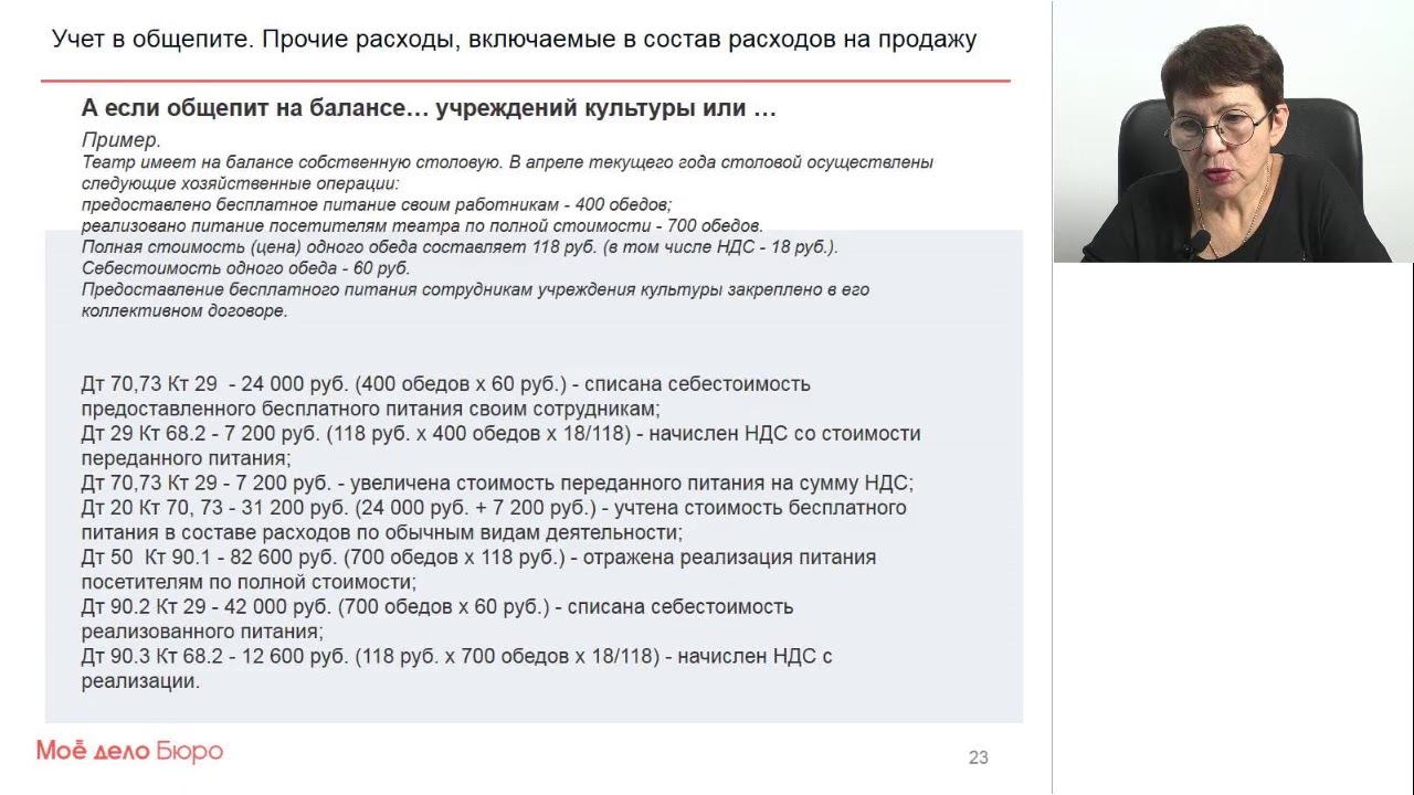Цикл из 7 вебинаров "Бухучет в общественном питании" 3. Прочие расходы смотреть онлайн