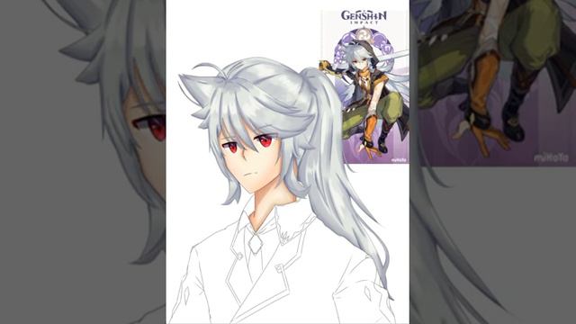 || PonyTail Razor || Genshin Impact || SpeedArt || IbisPaintX ||EZ смотреть онлайн