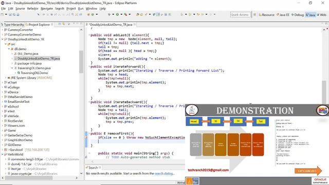 How to implement operations on Doubly Linked List in Java? | Algorithm & Implementation| @TechRanch смотреть онлайн