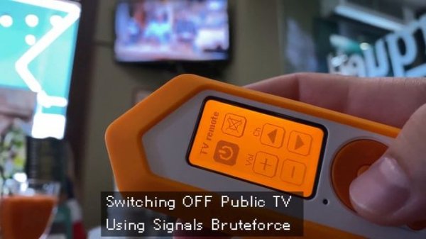 using the flipper zero to shut off TVS