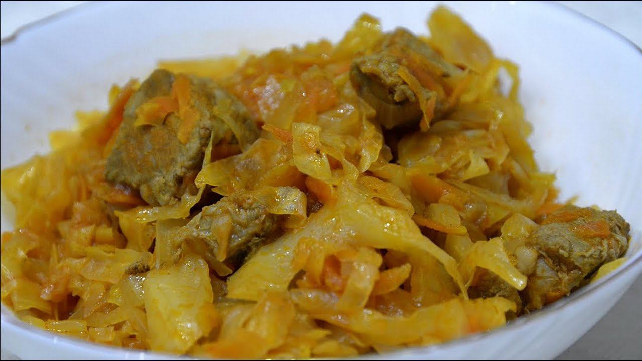 Тушеная капуста с мясом - быстро и просто. смотреть онлайн