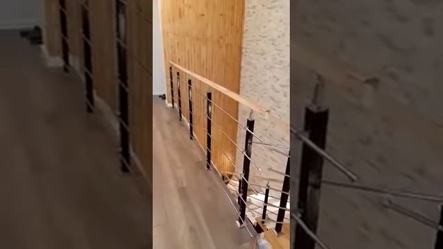 Перила для лестницы в загородном доме. Истринский р-н,д.Лобаново. смотреть онлайн