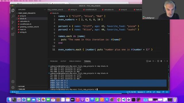 Ruby and JavaScript #9: Blocks and iterating смотреть онлайн