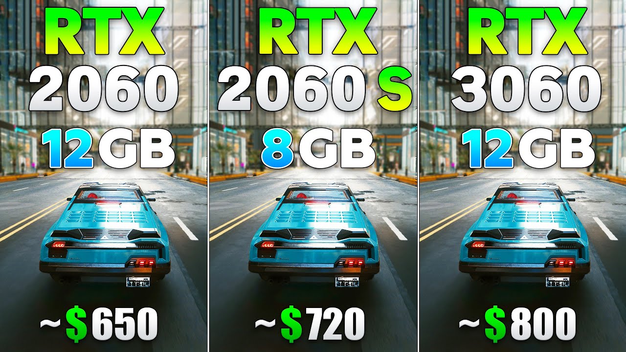 RTX 2060 12GB vs RTX 2060 SUPER vs RTX 3060 - Тест в 8 играх смотреть онлайн