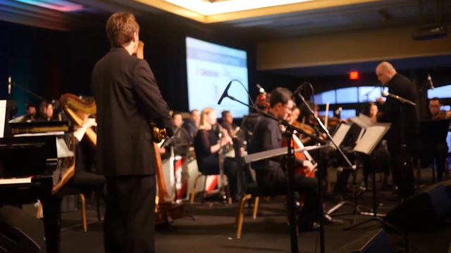 Clark Gibson Studio Orchestra playing I Cover the Waterfront, Bird with Strings at JEN 2016 1 1 смотреть онлайн